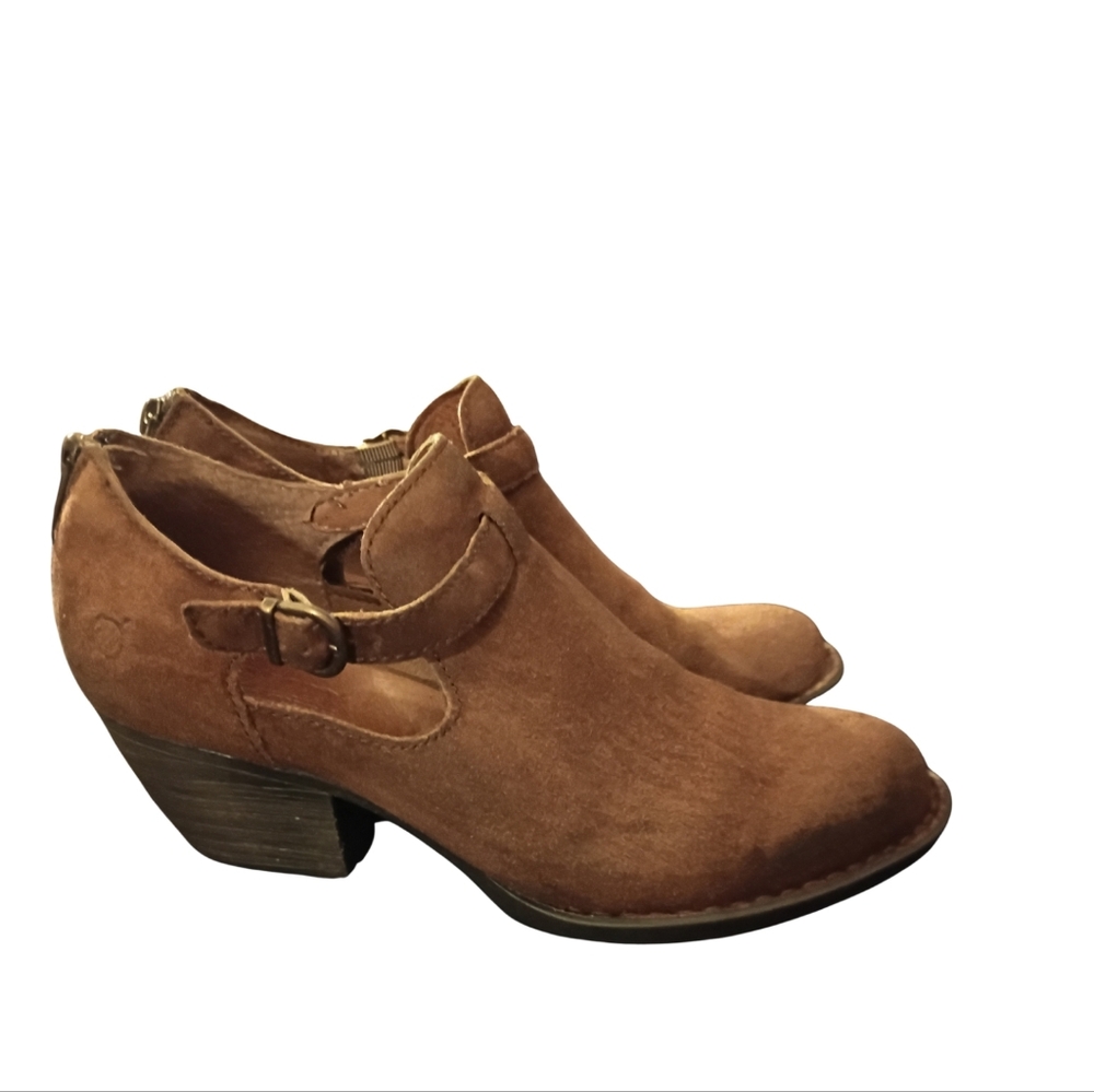Born Distressed Women's Brown Suede Ankle Boots